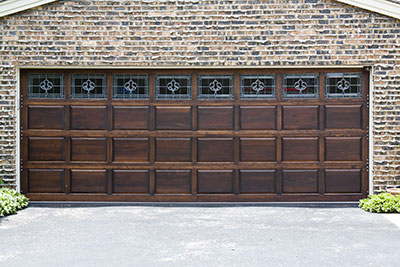 wooden garage door installation